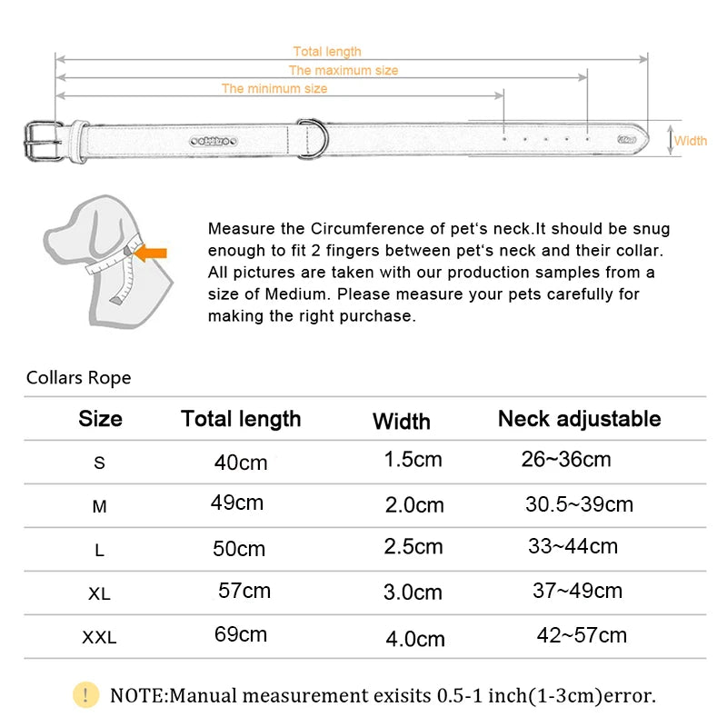 Adjustable Nylon Dog Collar
