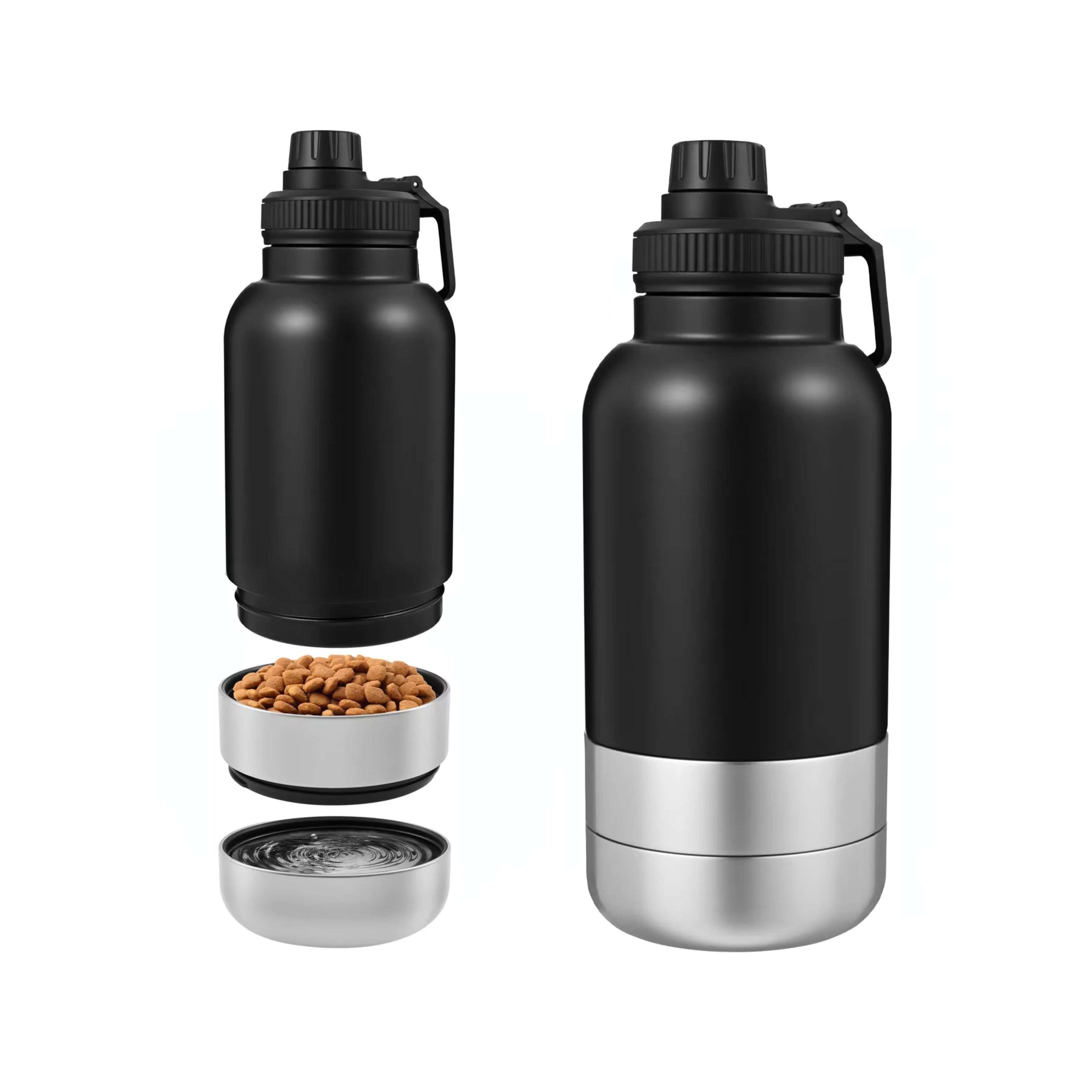 3-in-1 Stainless Steel Dog Water Bottle