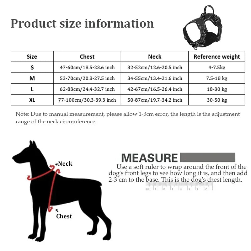 Reflective No Pull Dog Harness